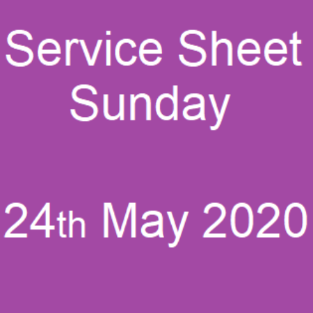Service Sheet 24th May